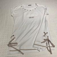 Completo LiuJo jeans e felpa smanicata