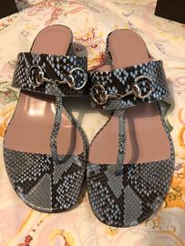 Sandali in vero pitone originali GUCCI