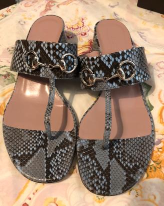 Sandali in vero pitone originali GUCCI