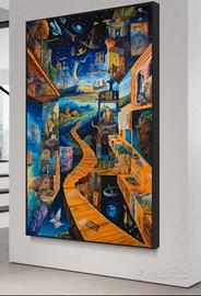 Quadro “Galactic Journey ” di B’Jarco– Opera Unica