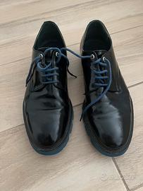 Scarpe stringate Jackal nere e blu