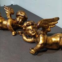 Antica coppia putti amorini Cherubini '900