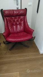 Poltrona con puf poof Viking Frau