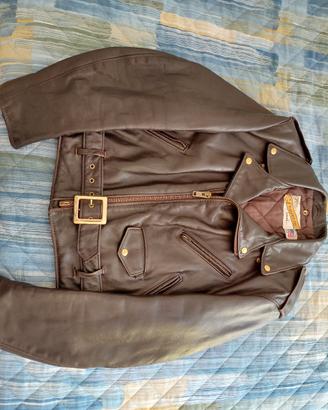 schott perfecto 118 marrone 