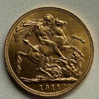 Sterlina oro Giorgio V anno 1911