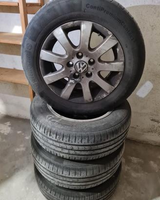 4 Cerchi Volkswagen + Gomme Estive 195/65 R15 – €1
