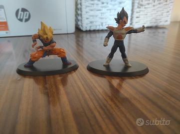 Mini Figure Dragon Ball Goku SSJ e Vegeta