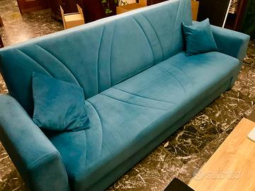 Divano letto 3 posti con contenitore - come nuovo