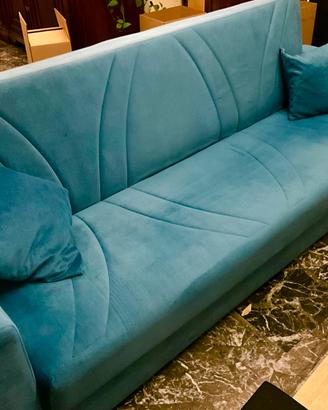 Divano letto 3 posti con contenitore - come nuovo