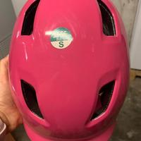 Caschetto bici rosa taglia s