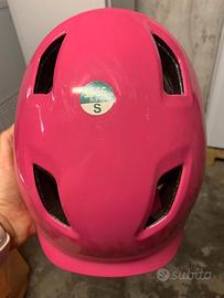 Caschetto bici rosa taglia s