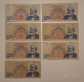 Giro completo della 1000 lire Giuseppe Verdi