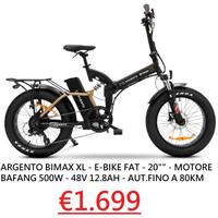 ARGENTO BIMAX XL - E-BIKE  20" - 500W 48V 12.8AH