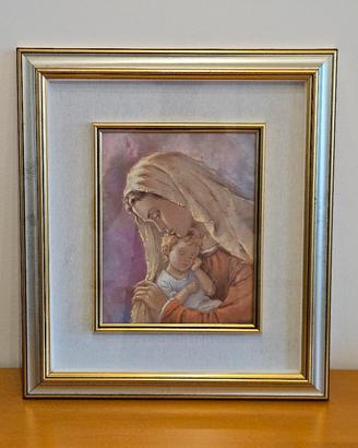 Quadro Madonna con bambino 47x53cm