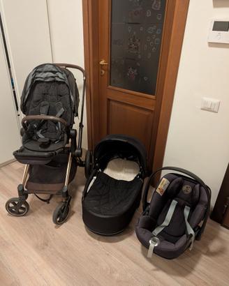 Trio Cybex Priam Platinum (Rose Gold) + Ovetto