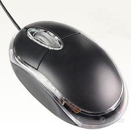 Mouse USB Ottico con Filo LED per PC Notebook