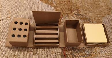 Organizer da scrivania in cartone, nuovo