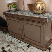 CREDENZA IN LEGNO LACCATO GRIGIO