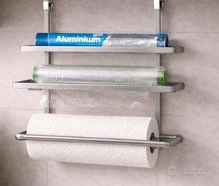 Porta rotolo in metallo