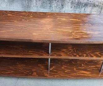 Mobile TV in legno massiccio artigianale con rotel