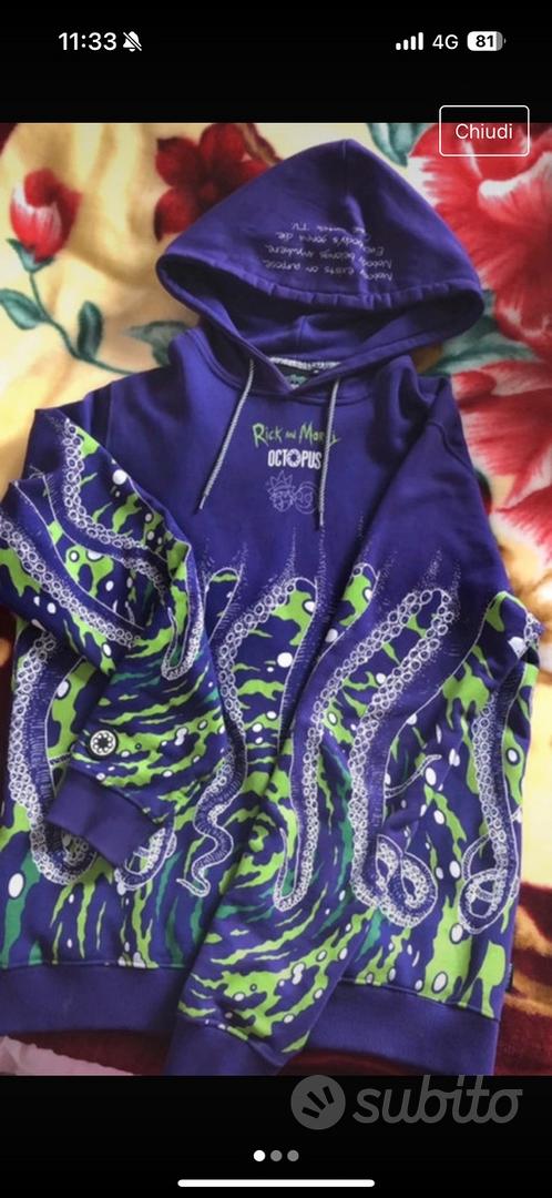 Felpa Octopus x Rick and Morty Abbigliamento e Accessori In vendita a Milano
