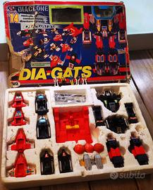 Diaclone Dia Gats completo di scatola e dianauti