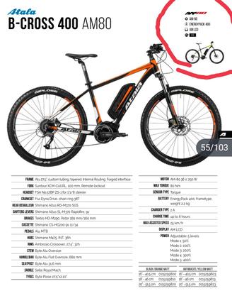 e-bike Atala B-cross 400 AM80