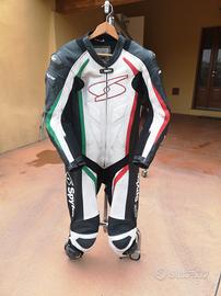 tuta moto 50 spyke intera in pelle