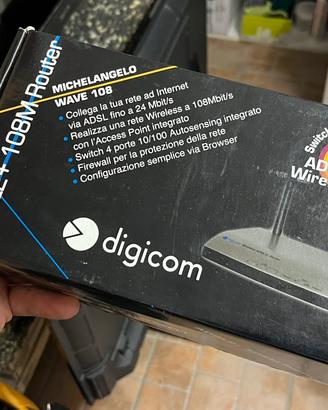 Router Wi-Fi ADSL Digicom Michelangelo Wave 108