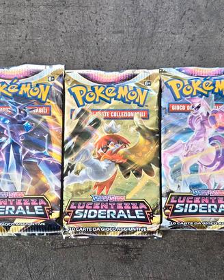 pacchetti pokemon set lucentezza siderale 