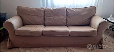DIVANO 3 POSTI - TESSUTO BEIGE