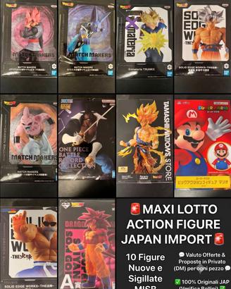 Lotto Action Figure Originali Giappone 🇯🇵 Nuove