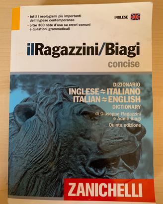 Dizionario italiano inglese Biagi Zanichelli
