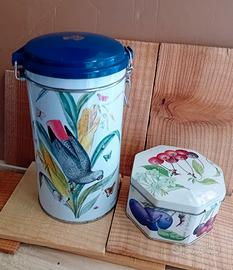 Scatole vintage Dallmayr e Louise Carling 