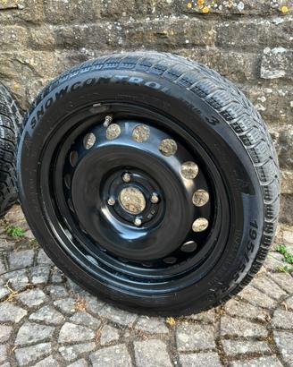 4 Cerchi in ferro 16 gommati