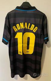 Maglia da calcio Ronaldo #10 INTER 1997-98 M uefa