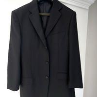 blazer uomo giacca elegante taglia 52 nero