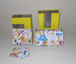 CARPISA set Coppia Portafogli/Borsello, NUOVI!