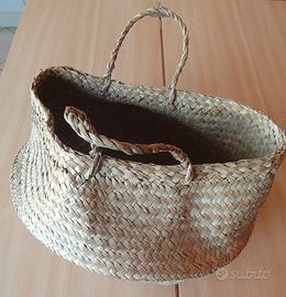 Borsa in Paglia intrecciata