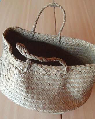 Borsa in Paglia intrecciata
