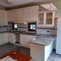 Cucina Legno con penisola