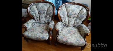 2 poltrone vintage da salotto