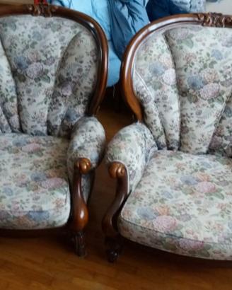 2 poltrone vintage da salotto