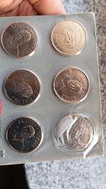 Lotto 6 monete medaglie FDC calciatori