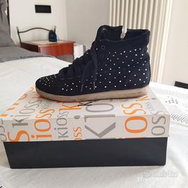 SNEAKERS IN PELLE NERA