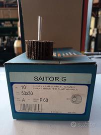 Lotto 240 Pz. Ruote abrasive SAITOR G Gambo 6mm