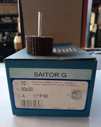 Lotto 240 Pz. Ruote abrasive SAITOR G Gambo 6mm