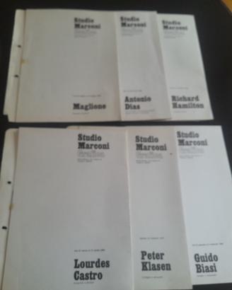 Studio Marconi Milano locandine artisti