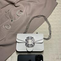 Borsa Bianca con Strass