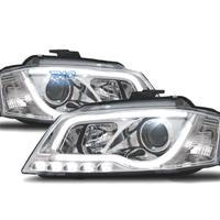 FARI AUDI A3 8P 08-12 LUCE DIURNA A TUBO FONDO CRO